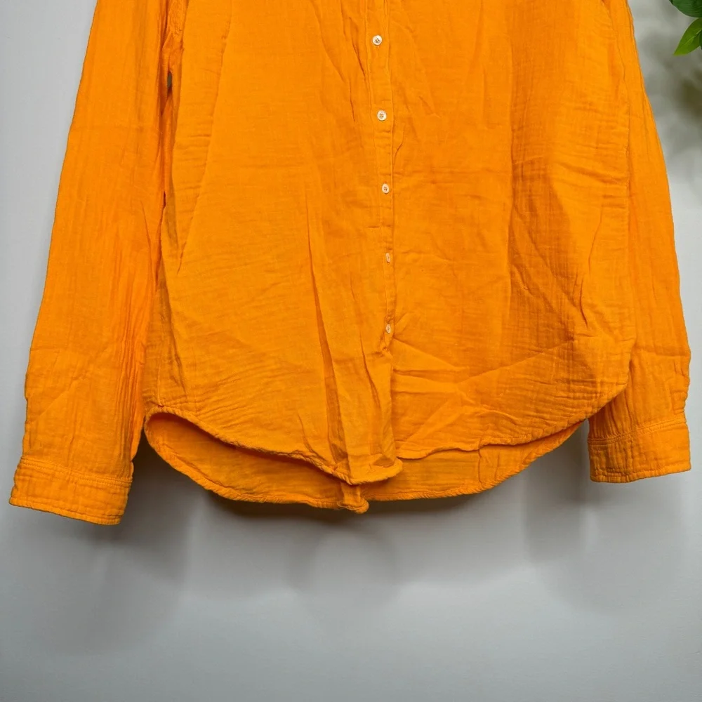 Xirena Gauze Cotton Scout Button Down Blouse size L Large - Picture 5 of 11